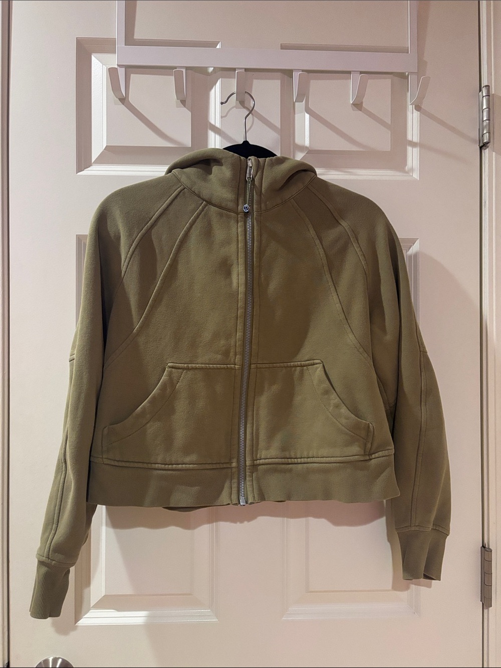 Scuba oversized cropped hoodie